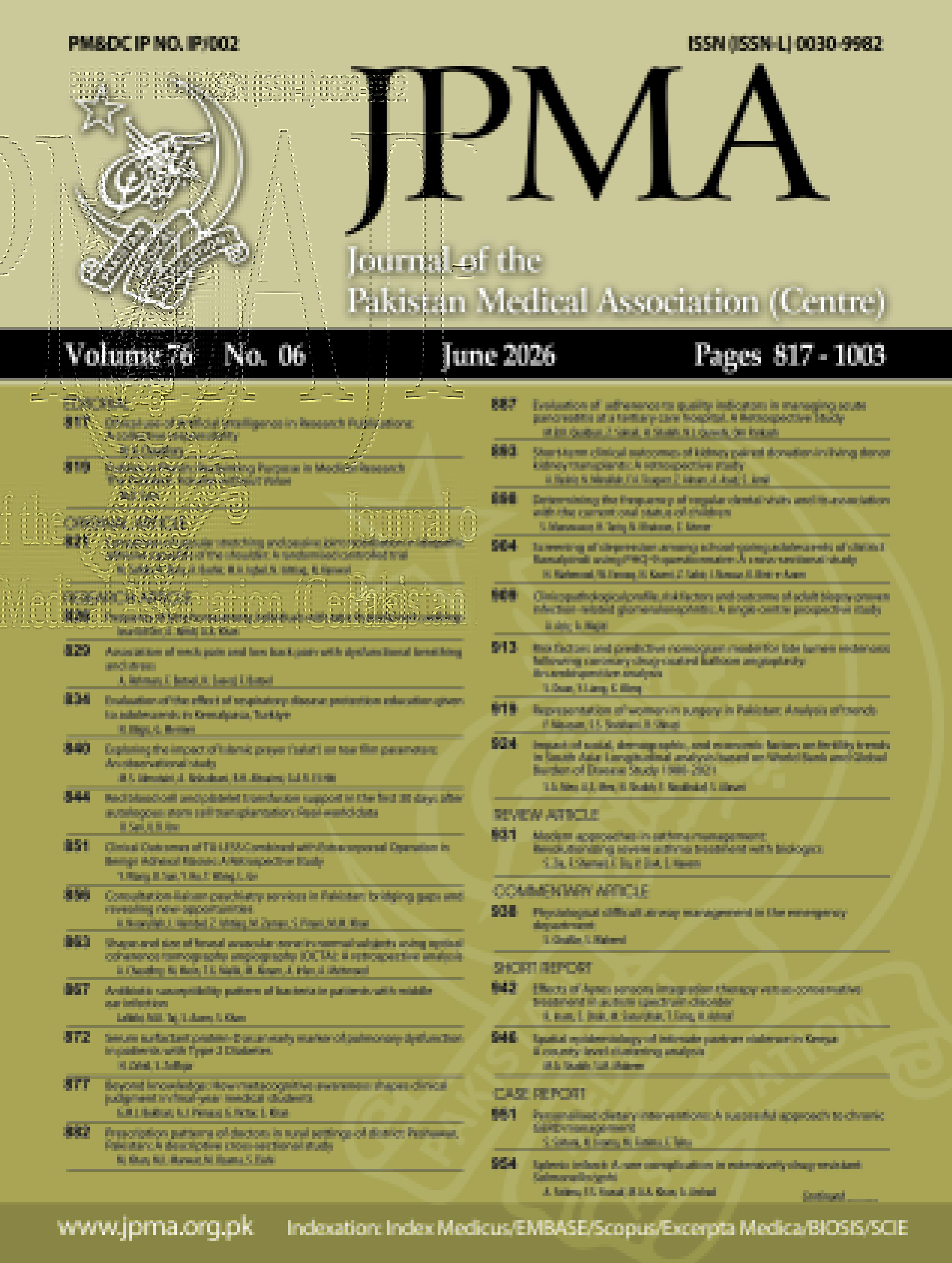 					View Vol. 76 No. 06 (2026): JUNE 
				