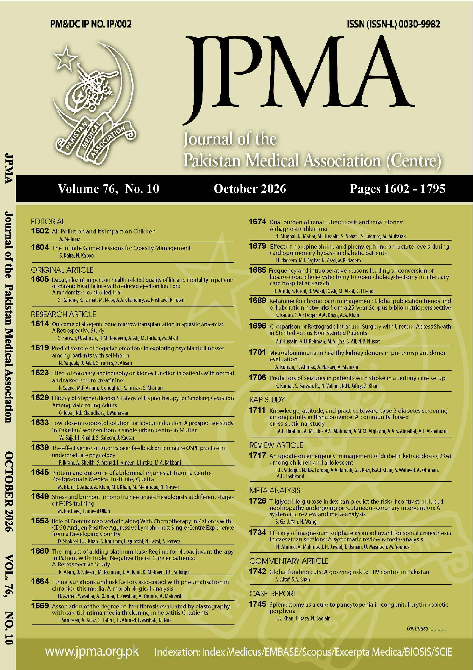 					View Vol. 76 No. 10 (2026): OCTOBER
				